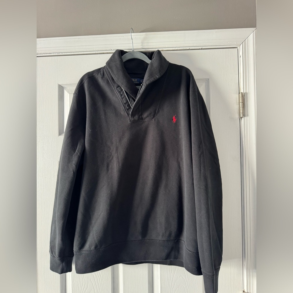 Ralph Lauren Black Polo with Yellow Tag